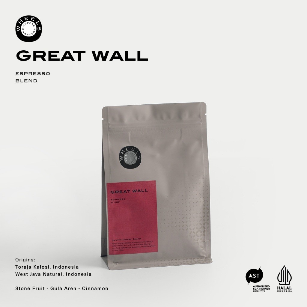 

Great Wall 100% Arabica Blend Wheels Coffee Roasters