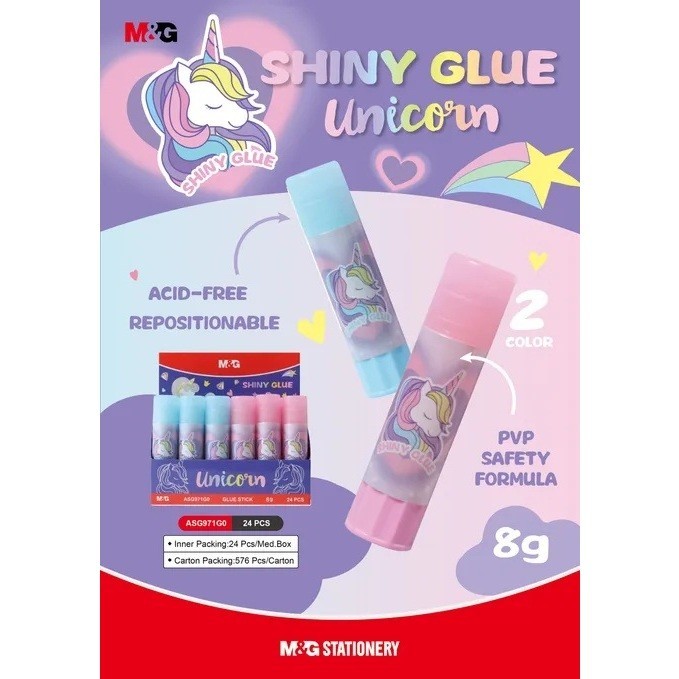 

M&G Shiny Glue stick Unicorn 8g ASG971GO