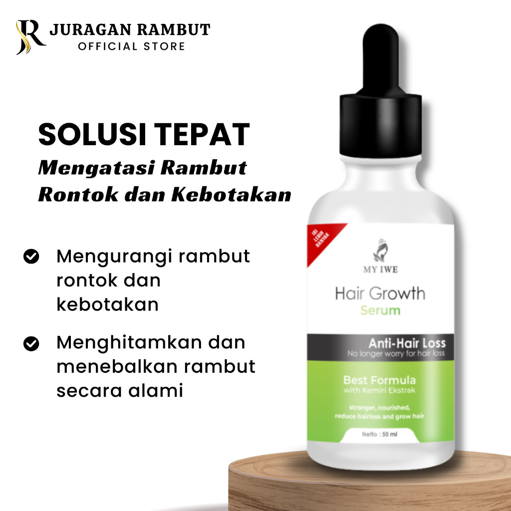MYIWE My Iwe Hair Growth Serum 50ml Penumbuh Rambuk Botak
