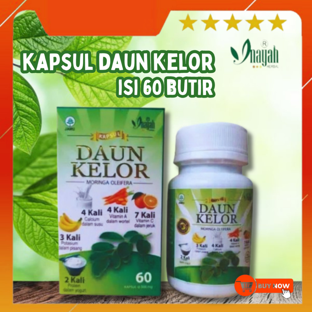 Kapsul Daun Kelor Inayah Ekstrak Kapsul Daun Kelor Moringa 60 Kapsul