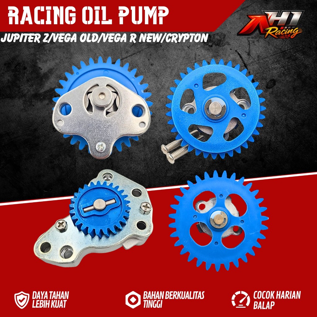 AH1 Racing Pompa Oli Racing Oil Pump Hi Flow Karisma Supra X 125 Kirana Blade 125 Fi Jupiter Z Z1 Z 