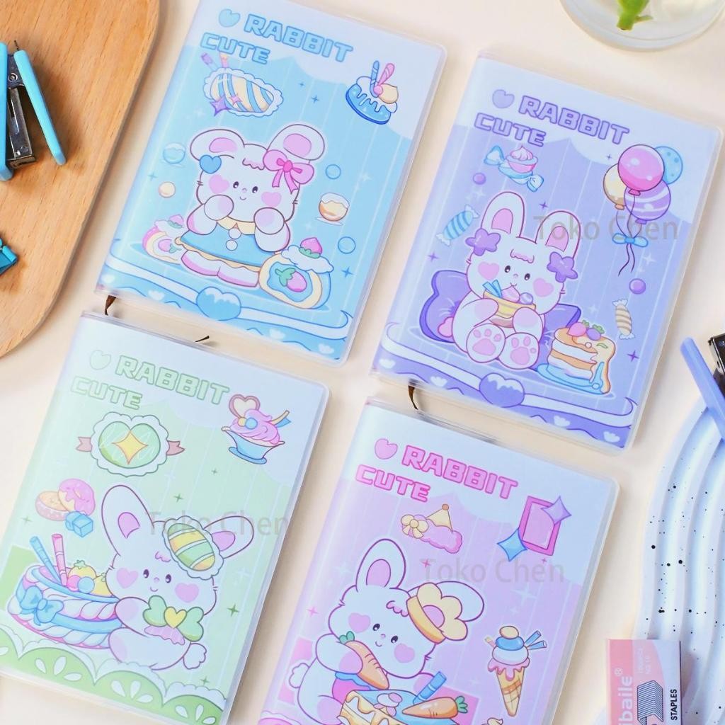 

*Kelinci lucu* NOTEBOOK MINI SIZE A7 RING / BUKU MINI KARAKTER LUCU 70 LEMBAR ( SATUAN )
