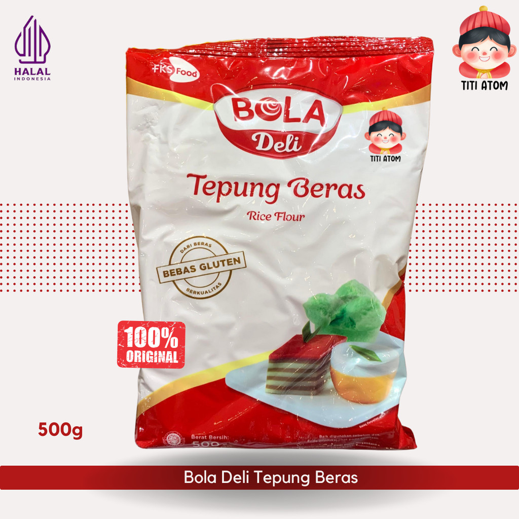 

Bola Deli Tepung Beras Rice Flour Bebas Gluten Free 500g