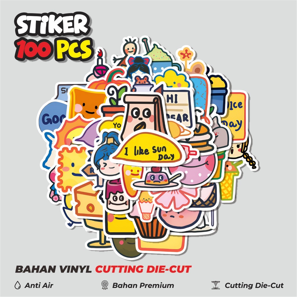 

Terbaru! 50 pcs Stiker Piece Cute Cartoon Series [Seri Kartun Lucu Sepotong] Dekorasi Lucu Kreatif untuk Notebook, Skateboard, HP