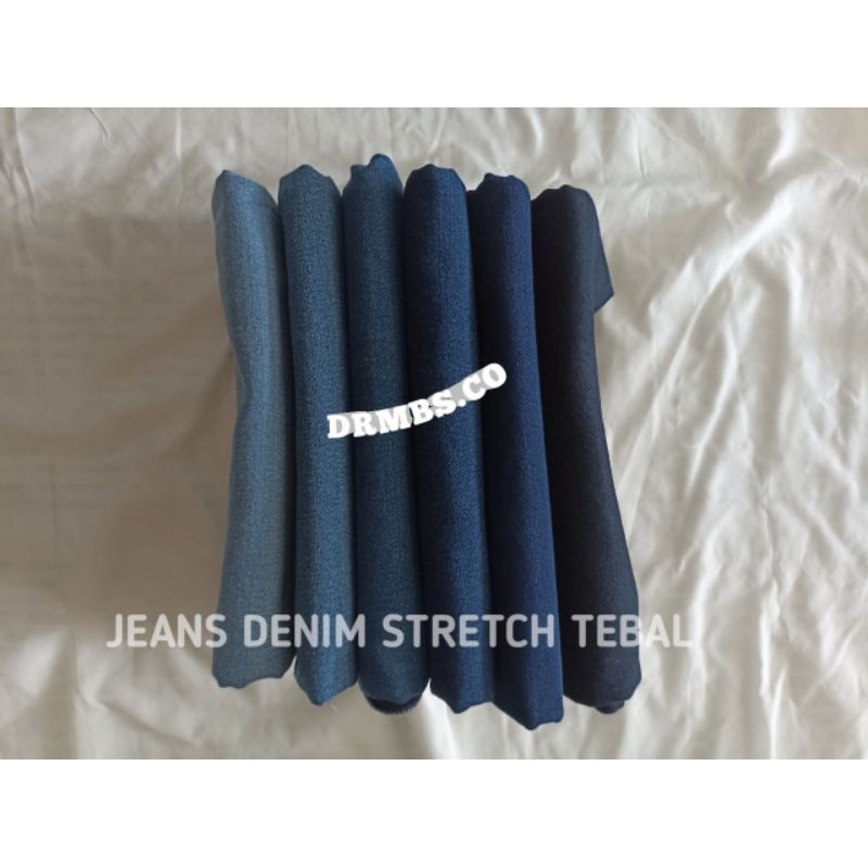 KAIN BAHAN DENIM WASH STRETCH MELAR