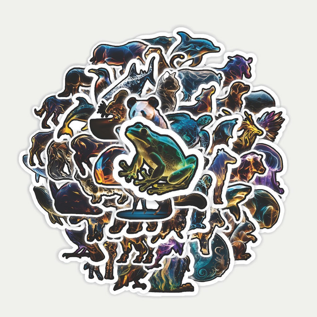 

Sticker Pack Stiker Animal Abstract Series | Sticker TUMBLR | Stiker LAPTOP KOPER HELM