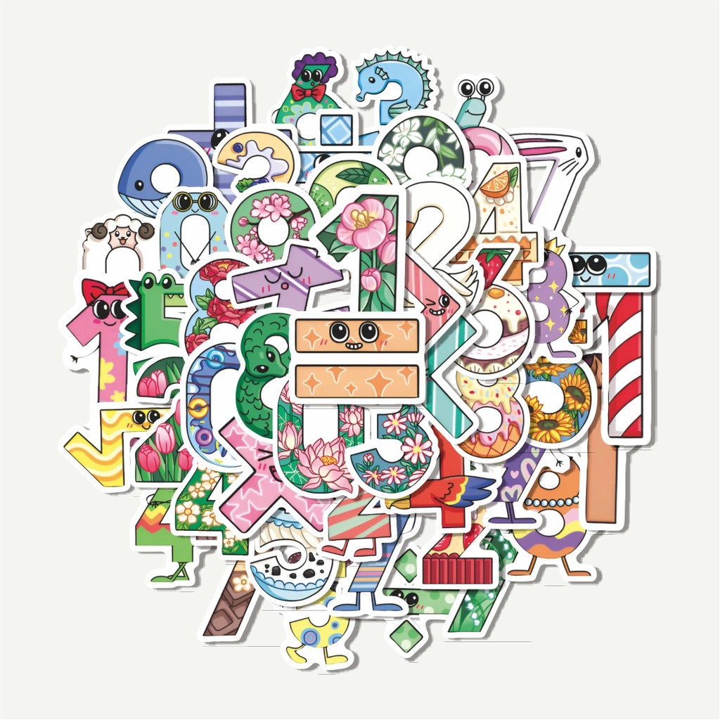 

Sticker Pack Stiker Numerik | Sticker TUMBLR | Stiker LAPTOP KOPER HELM