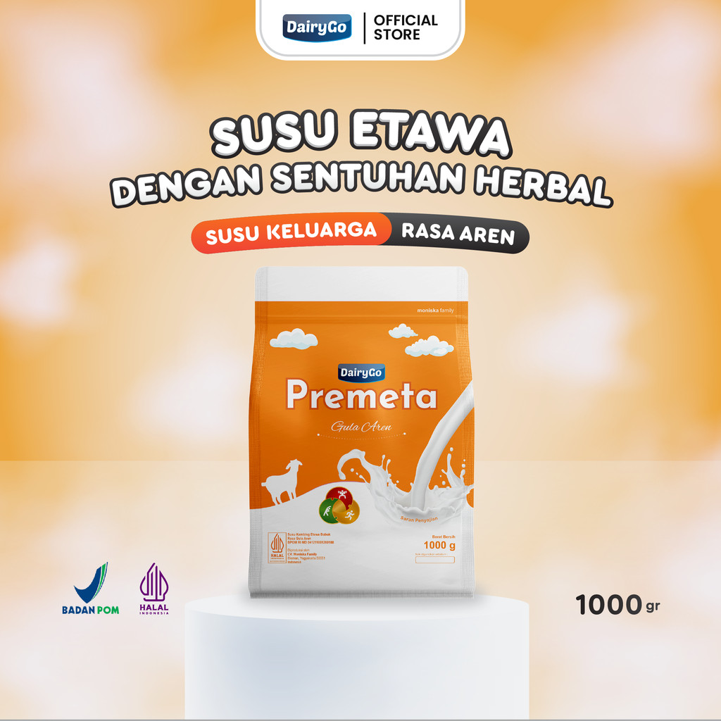 

Susu Kambing Etawa Bubuk Aren 1kg Alami Bantu Atasi Asam Urat Kesemutan dan Kebas - Dairygo