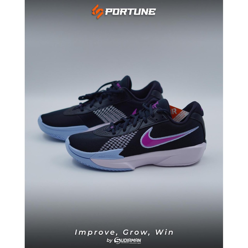 Sepatu Basket Air Zoom G.T. Cut Academy EP Dark Obsidian Original 