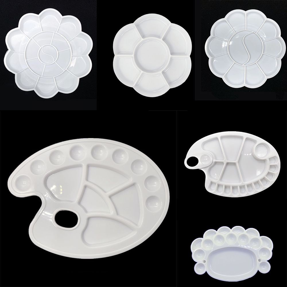 

Children's Gift Pigment Tray Alternatives Paint Supply Round Palette Art Paint Tray Plastic Palette Watercolor