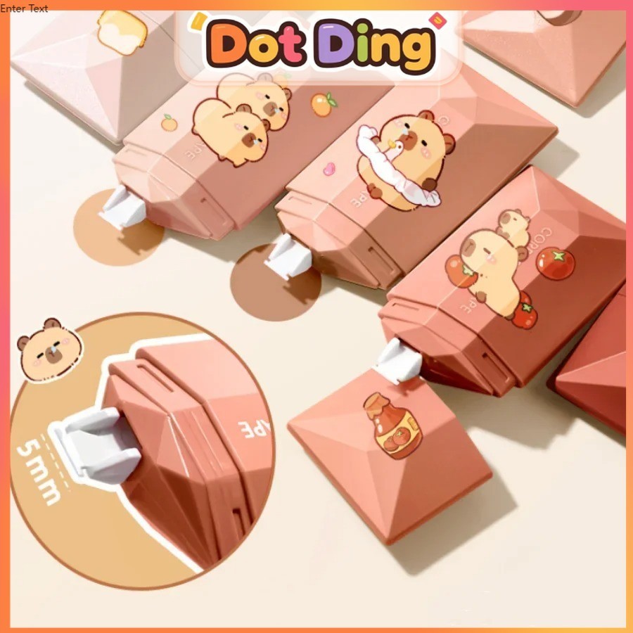 

[DOTDING]Correction 6Pcs Tape Kapibara Penghapus Tanpa Bekas Kapasitas Besar Anti Bising Untuk Pelajar