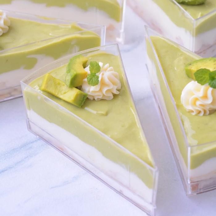 GELAS PUDING DAN CAKE isi 10 pcs - CH 48 / CUP PUDING SEGITIGA /MIKA