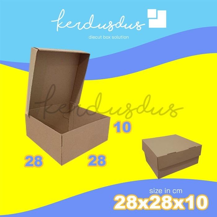 

28x28x10 cm kardus carton box diecut pizza kue packing packaging