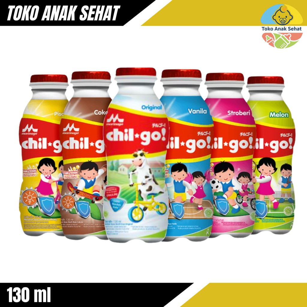 

Chil Go UHT Susu Cair Rasa Coklat Vanilla Strawberry 6 Botol Anak Sehat Bogor