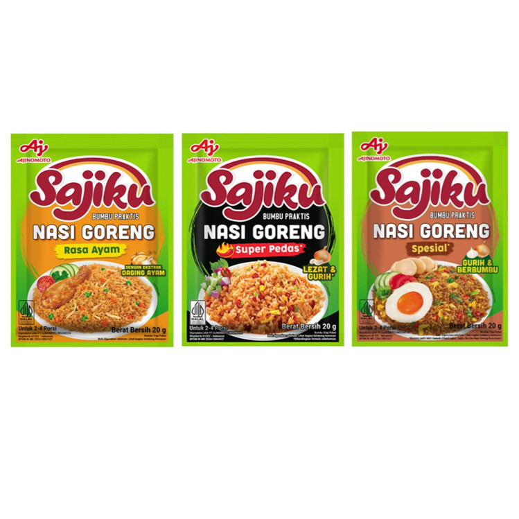 

GWP - Ajinomoto Sajiku Nasi Goreng Ayam | Super Pedas | Spesial 20gr