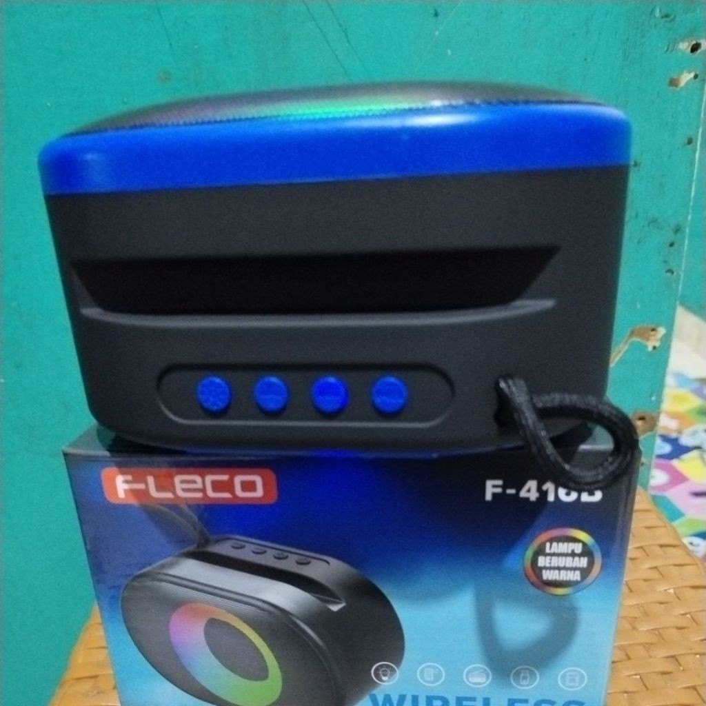 Speaker Fleco Portable Bluetooth Wireless / Radio MP3 Player Bass Wireless F-416B F416B