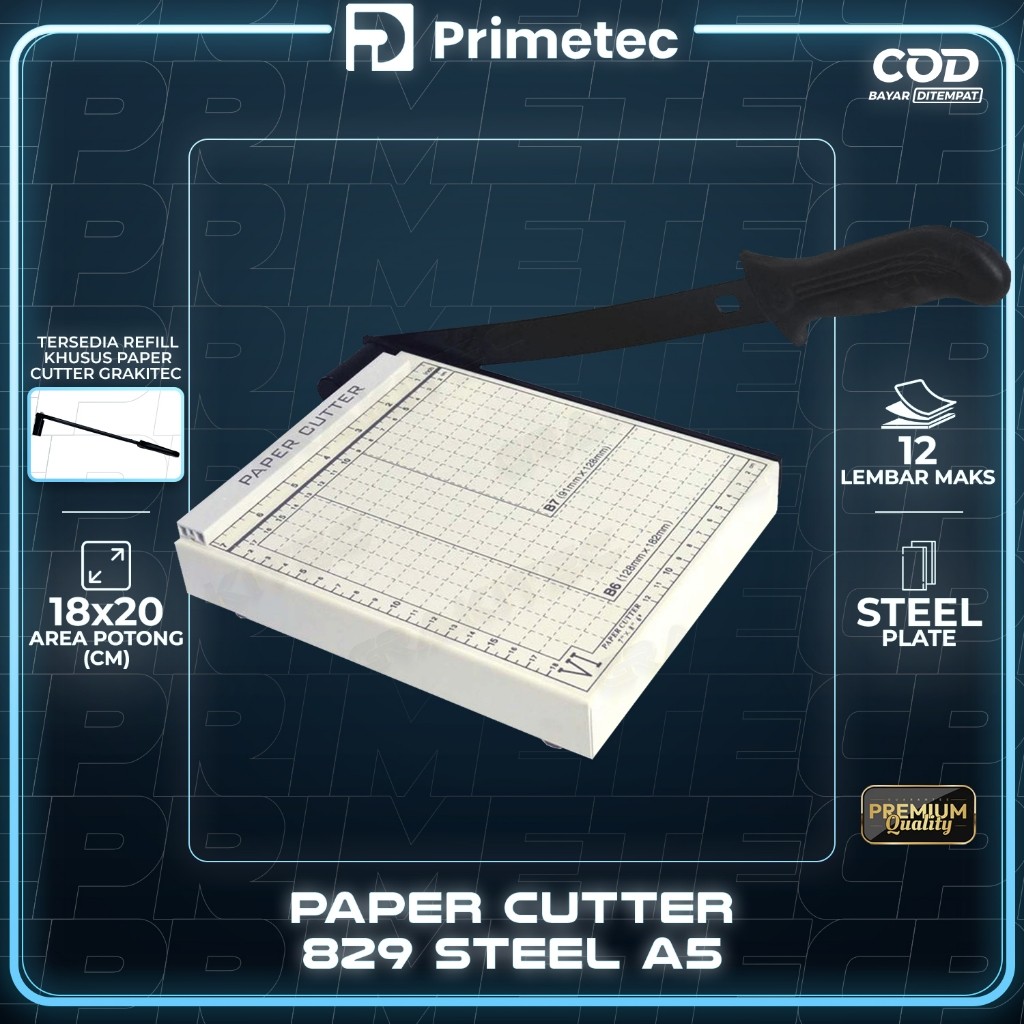 TERMURAH Paper Cutter Mini A5 ( Alat Potong / Mesin Pemotong Kertas HVS, Sticker, Dos, PVC ID Card, 