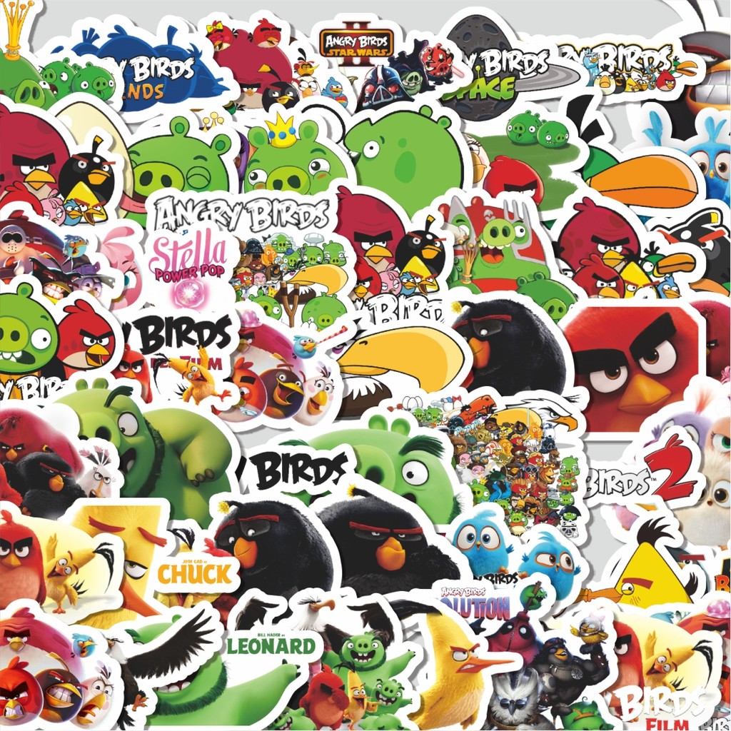 

Stiker Cutting Packtiker Game Series Angry Birds Mobile Character Mix 1 Isi 100Pcs Series Aesthetic Lucu Keren Untuk Koper Bahan Vynil