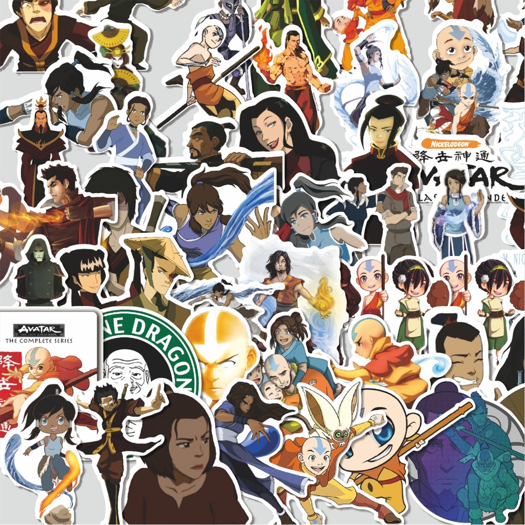 

Stiker Cutting Packtiker Nickelodeon Series Avatar Bender Character Mix 3 Isi 100Pcs Series Aesthetic Lucu Keren Untuk Koper Bahan Vynil