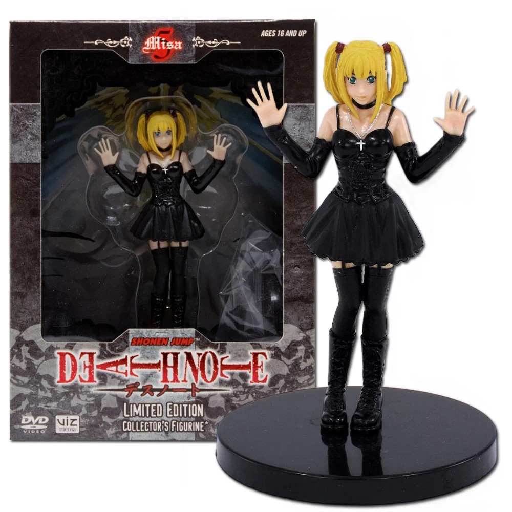 12CM Anime Death Notes Misa Figure Toy Car Deathnote L Killer Misa Amane Figure Doll Collection Mode