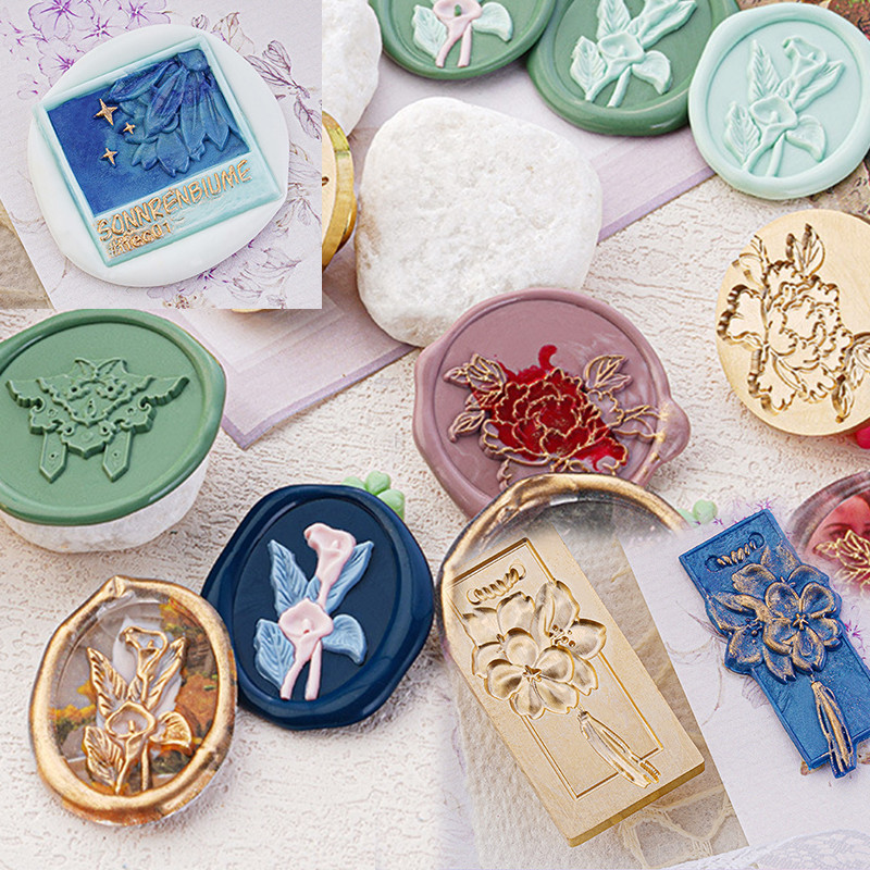 

Flowers Wax Seal Stamp 3D Common Callalily Sealing Stamp Head For Cards Envelopes Wedding Invitations Scrapbooking YMW-OB0201