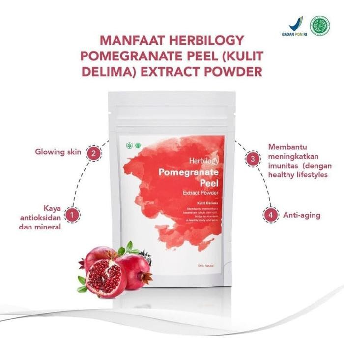 

Herbilogy Pomegranate Peel Extract Powder Kulit Delima 100g