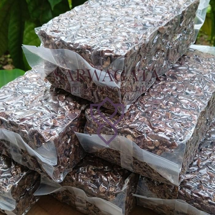 

Biji kakao matang roasted cacao cocoa nib nibs 300 gram