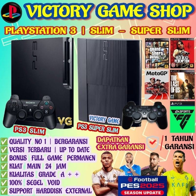 PS3 | PS3 SLIM SERI 25 CFW MURNI | PS3 SLIM SERI 3X | PS3 SUPER SLIM SERI 4X | HEN CFW |  ORIGINAL K