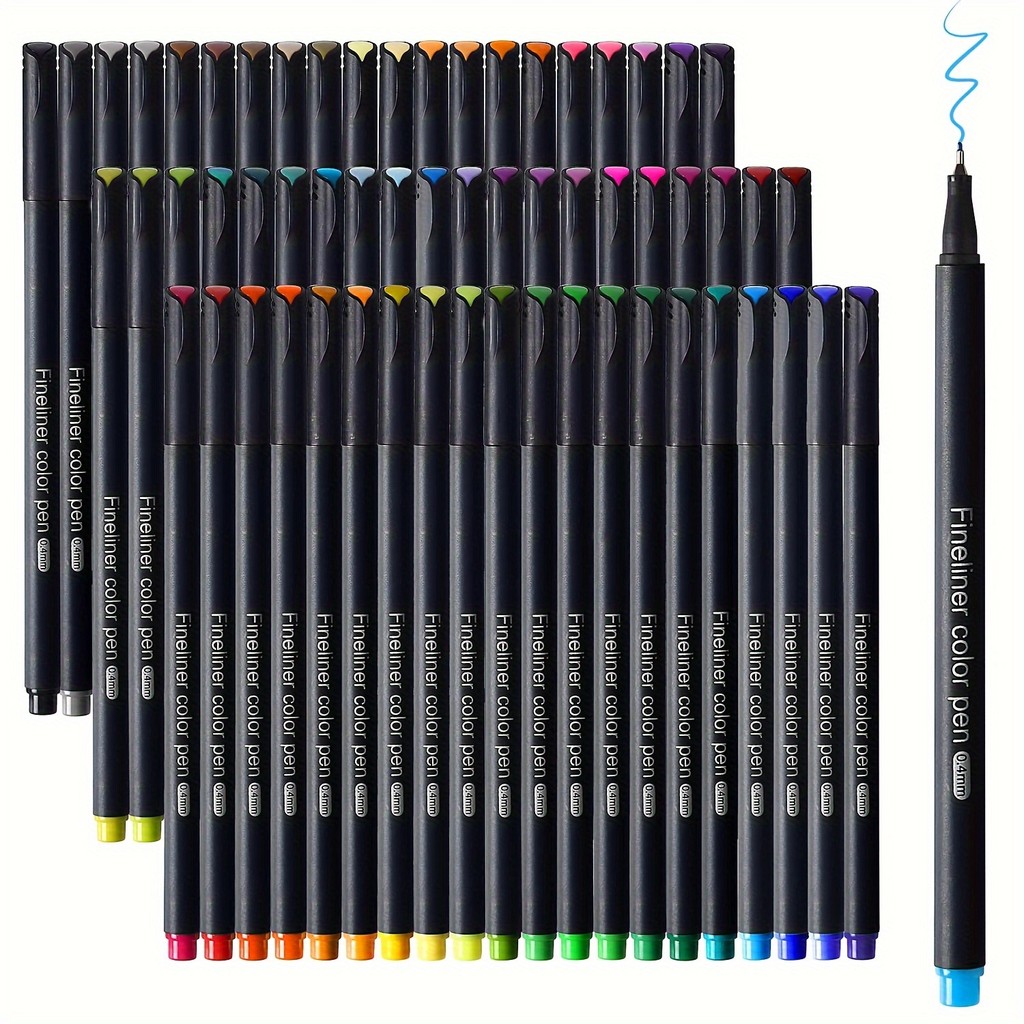 

12-100pcs Colorful Line Drawing Pen Set Micro Tip Fineliner Pen Drawing Painting Sketch Fine Art Marker Office School Stationery