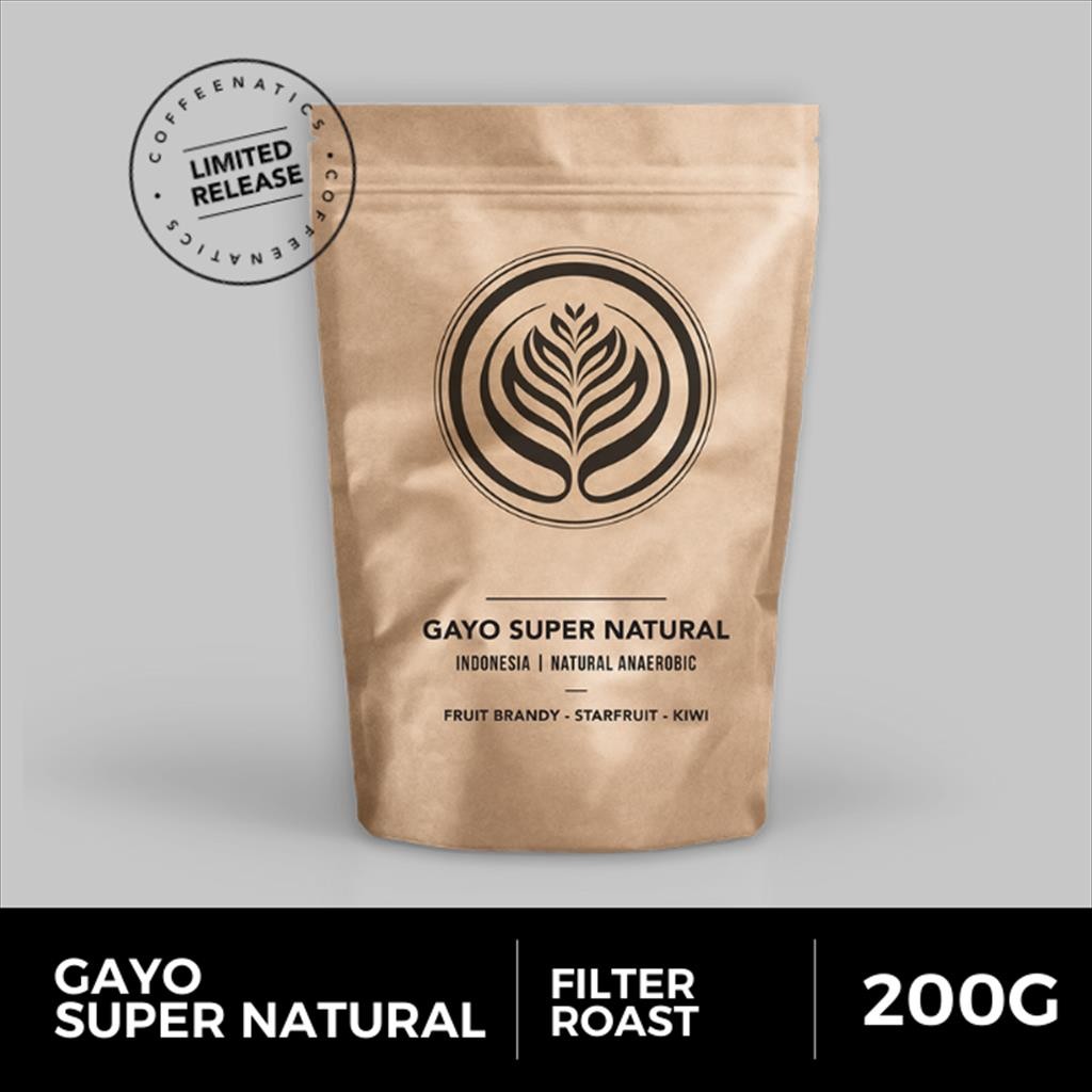 

Gayo Super Natural 200g - Biji Kopi Arabika 200gr | Coffeenatics