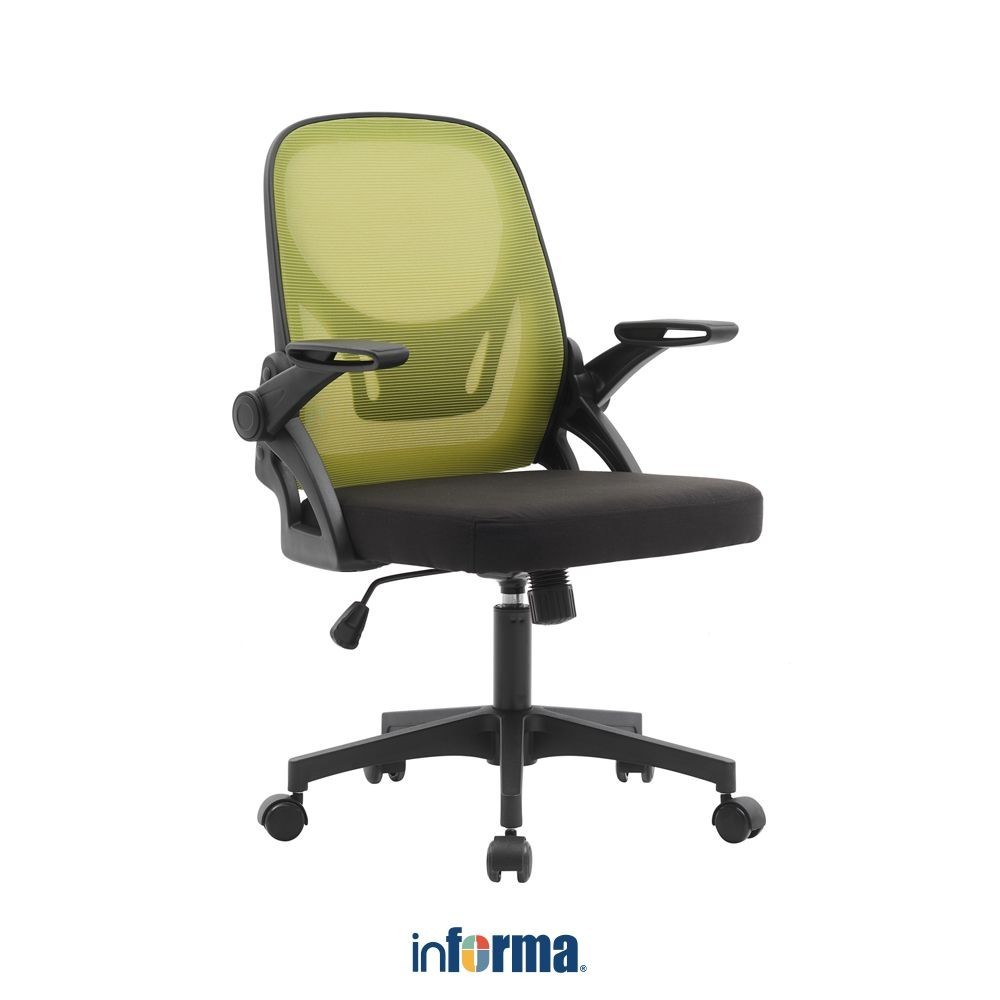 

Informa Ken Kursi Kantor Sandaran Rendah - Hijau Tempat Duduk Kerja Dengan Roda Office Chair Kursi Mesh Staff Karyawan Furniture Indoor Kantor