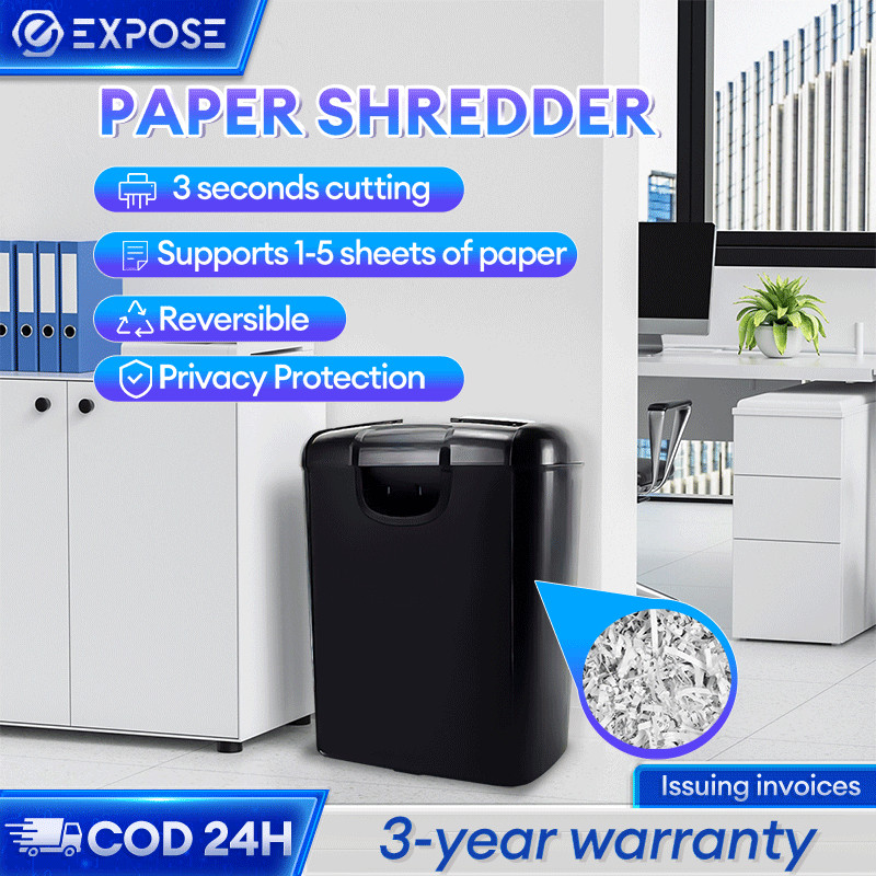 

Mesin Penghancur Kertas / Paper Shredder 5 Lembar 5 Menit Non Stop ET015