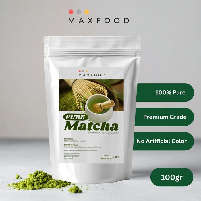 

MAXFOOD - Pure Matcha Powder / Bubuk Matcha Murni / Bubuk Green Tea Murni - 100gr