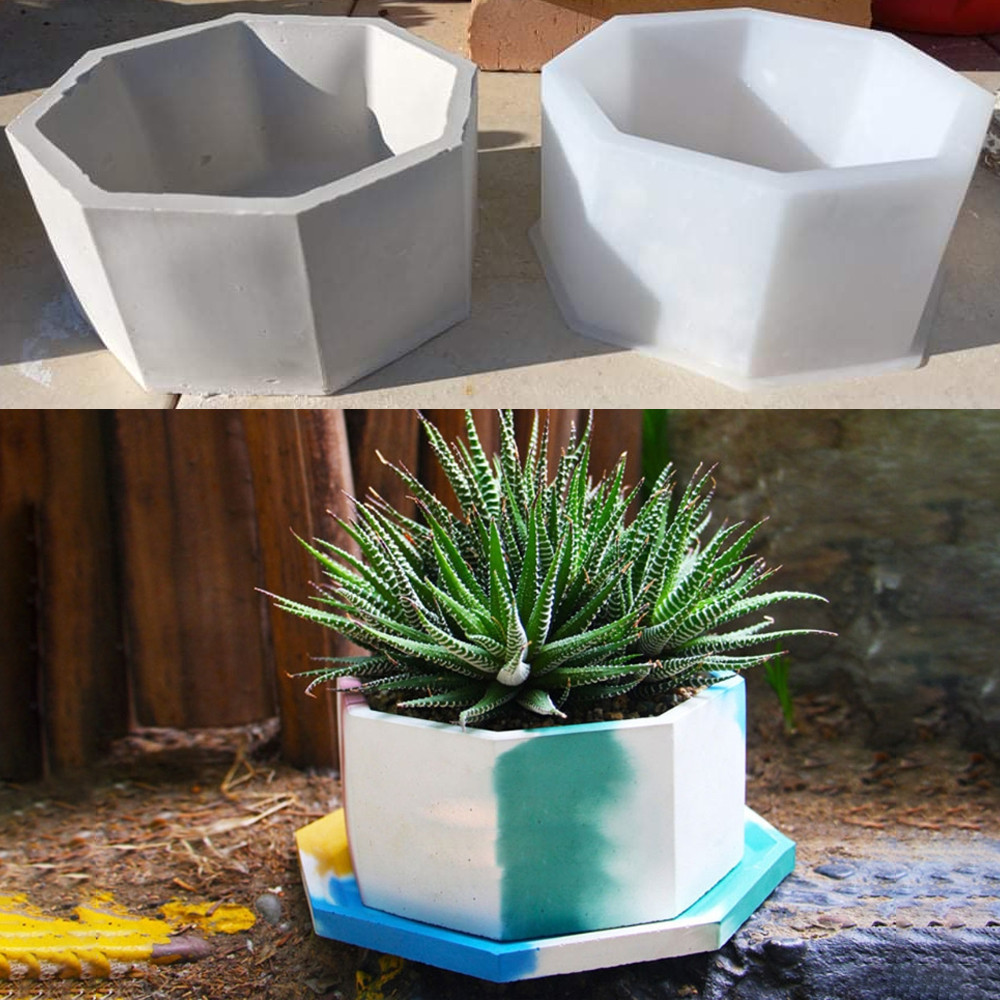 

Large Flower Pot Silicone Mold Concrete Cement Plant Pot Mold DIY Handmade Craft Flowerpot Epoxy Resin Mould Garden Decoration