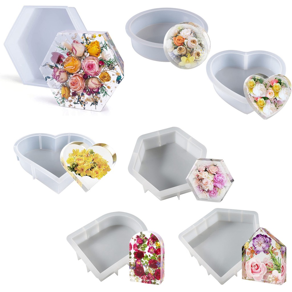 

Large Silicone Molds For Resin, Large Heart Resin Mold,Deep Heart Mold For Flower Preservation Bookend Epoxy Resin Castin