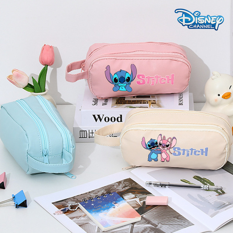 

Stitch Disney Pencil Case Pouch Large Capacity Pen Storage Bag Decompression Creative Stationery School Supplies for Girl Gift