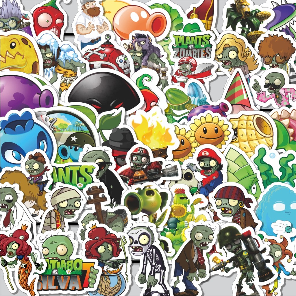 

Stiker Cutting Pack Stiker Game Series PLANT vs ZOMBIE Character Mix 7 Isi 100Pcs Series Aesthetic Lucu Keren Untuk Koper Bahan Vynil