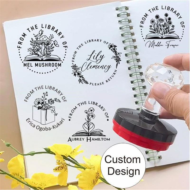 

Custom Book Self Inking Stamp, Library Stamp Personalized, Personalized Name Book Stamp, From The Library of Stamp, This Book Be