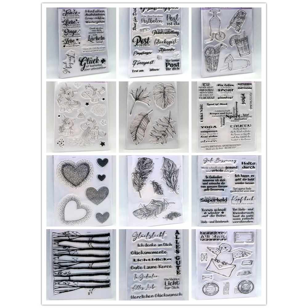 

2023 News German stamp Clear Stamps for Scrapbooking Transparent Silicone Rubber DIY Photo Album Decor 802
