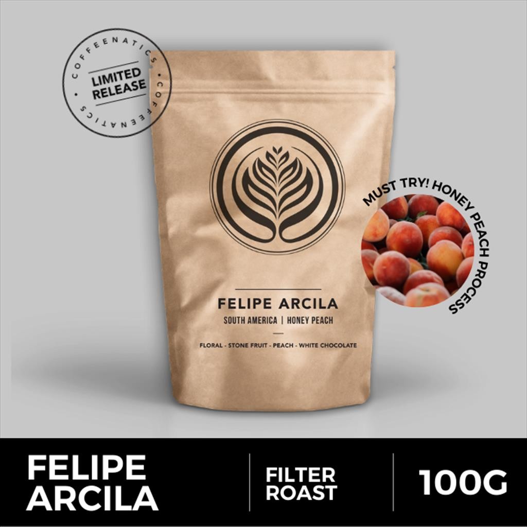 

Felipe Arcila 100g - Biji Kopi Arabika 100gr | Coffeenatics