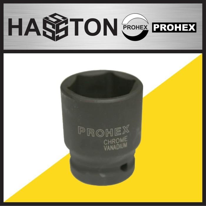 Kunci Sok Segi 6 27mm 3/4" – Hitam – HASSTON PROHEX

