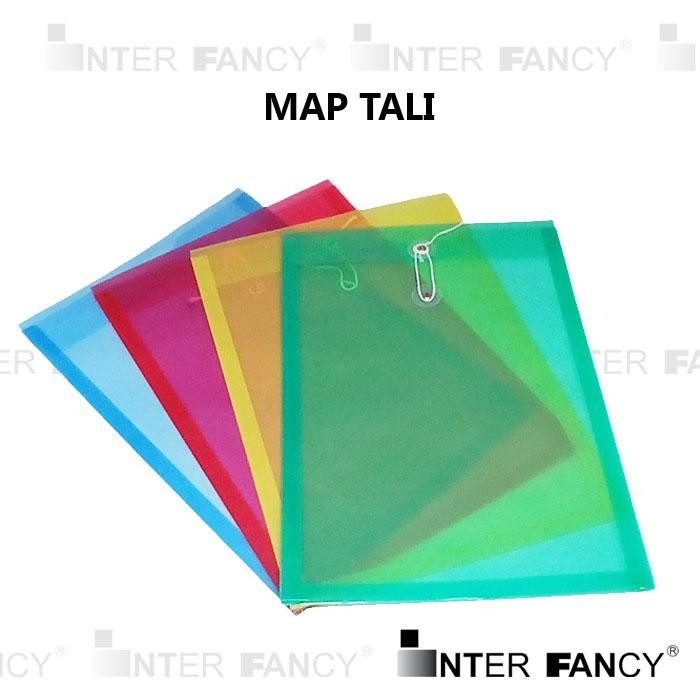 

Map Plastik Tali Map Dokumen Polos ukuran Folio, adalah map untuk menyimpan dokumen, ukuran Folio.