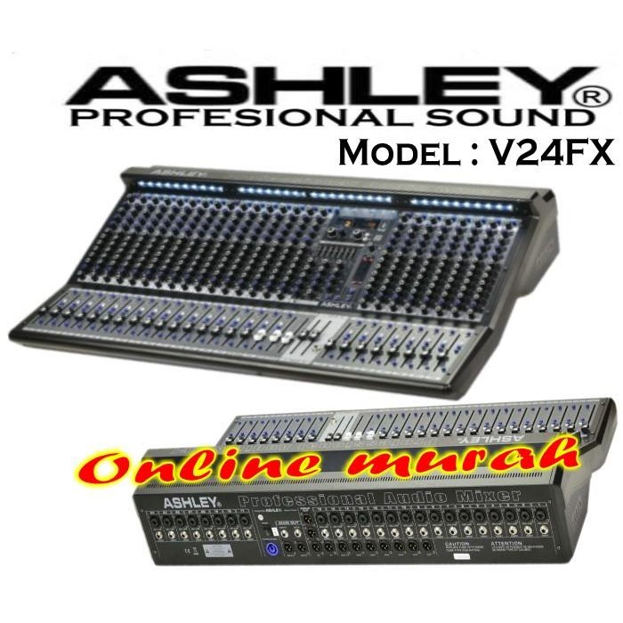 mixer ashley v24fx ashley v 24fx ashley v24 fx 24 ch garansi resmi