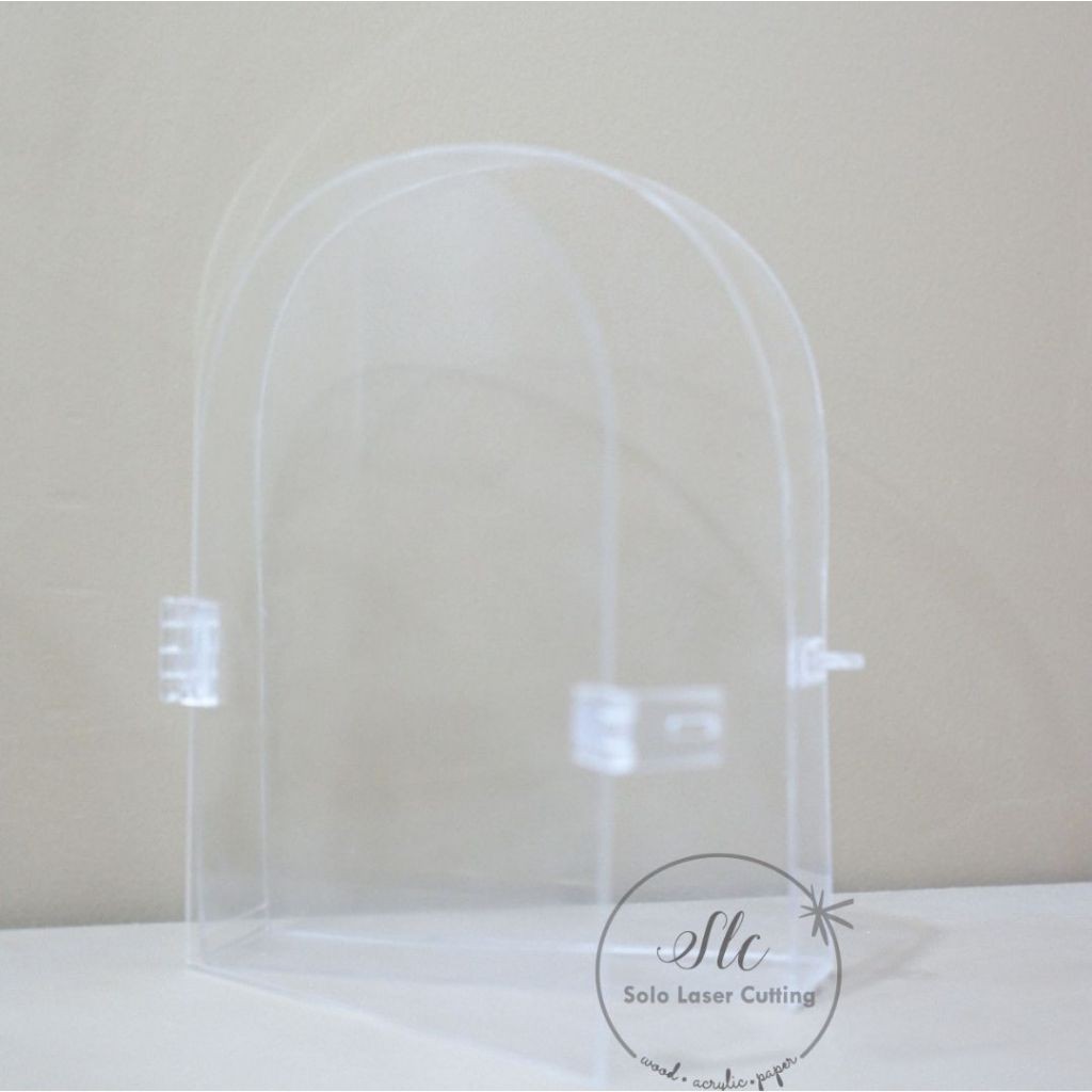 Figura Frame Mahar Akrilik Dome / Frame Mahar Akrilik Kubah / Frame Mahar Akrilik Lengkung