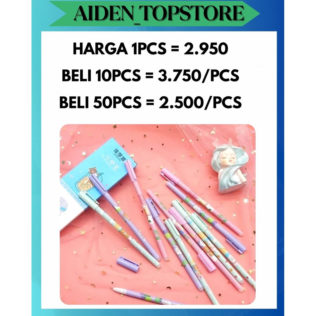 

ATS ERASABLE PEN / PENA BISA DIHAPUS / MAGIC PEN / PULPEN BOLPOIN SOUVENIR ANAK