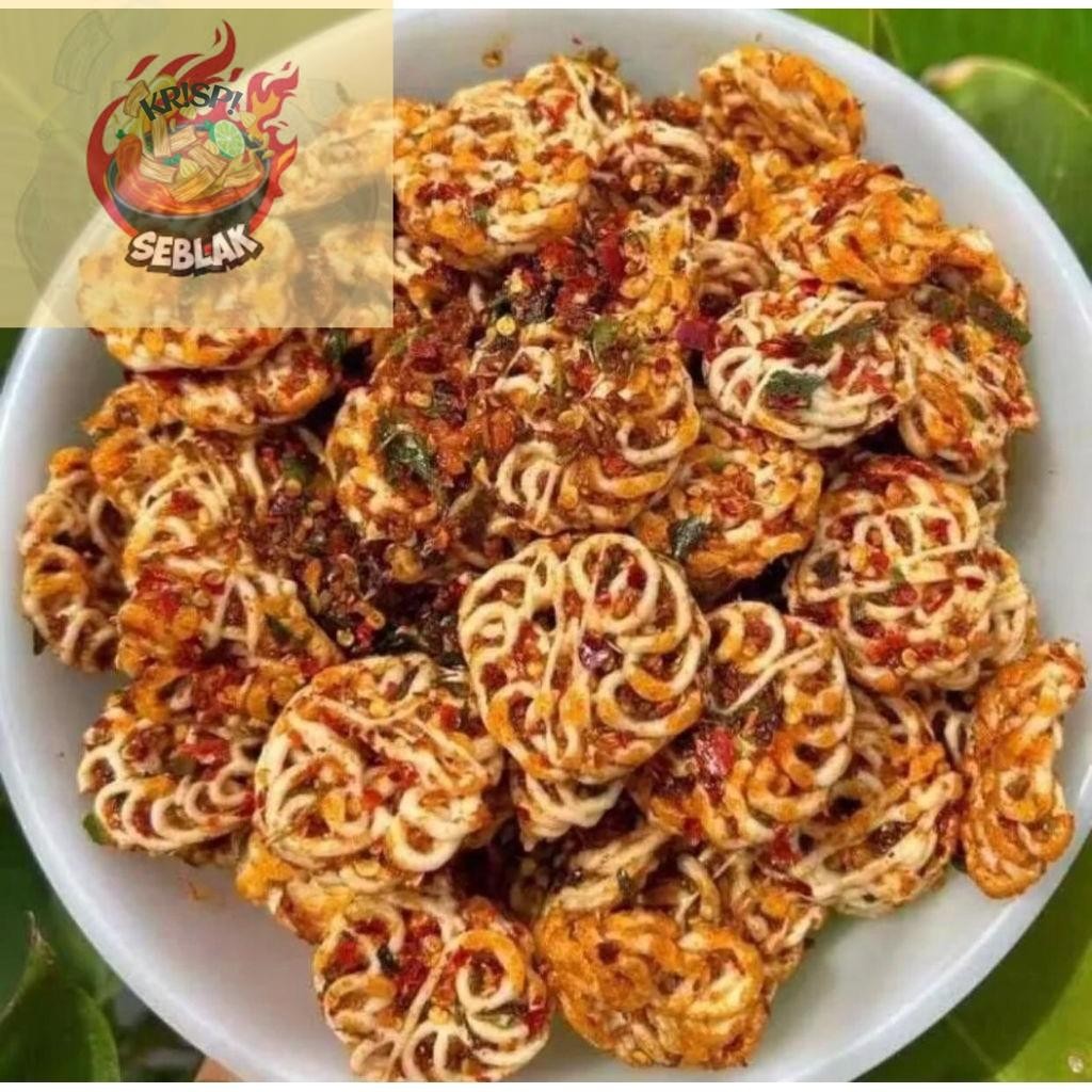 

Seblak krispi Seblak Rafael extra pedas daun jeruk 1kg Basreng super