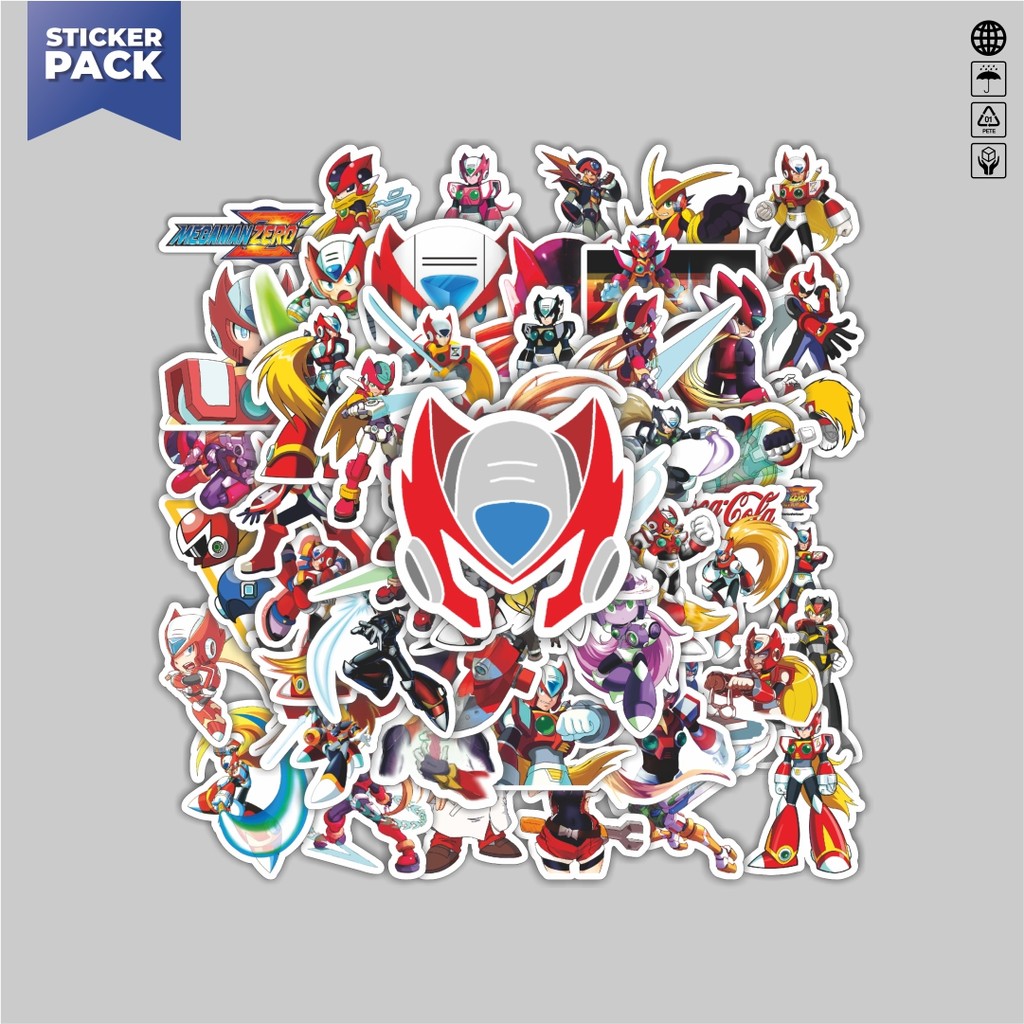 

[100PCS]Stiker Pack Stiker Capsom Series Megaman Zero Aesthetic Vinyl Anti Air Dekorasi Sticker Laptop Buku Journal Koper Helm Casing HP Gitar Helm Skateboard