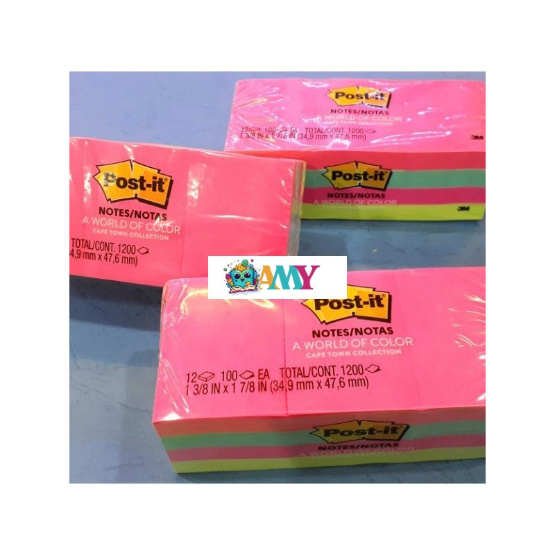 

POST IT 653 AN NEON COLOUR 1 PAK AMY STASIONARY