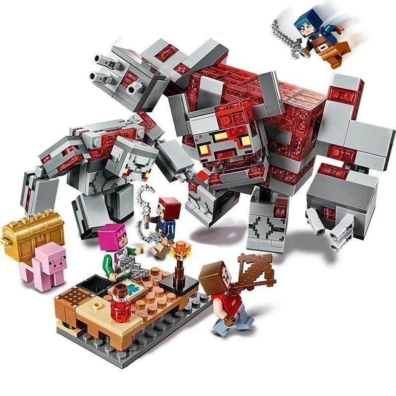 

The Redstone Battle Bricks tree house Fram mini figures Building Blocks Toys Children Christmas Gift minecraftastoob