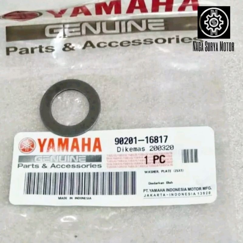 Washer plate ring belakang rumah roller Soul GT XRide 125 90201-16817 ORI YGP